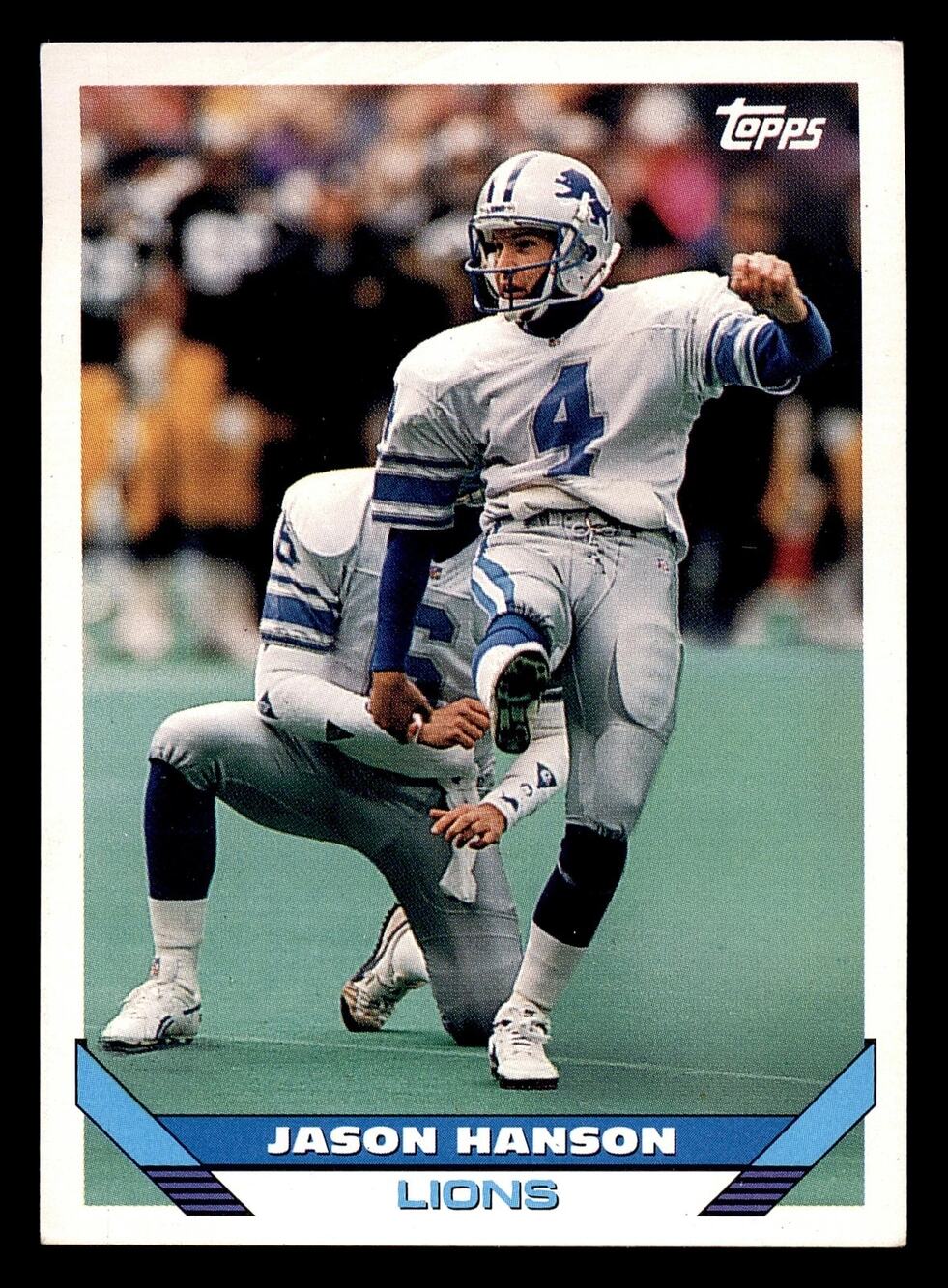 1993 Topps #320 Jason Hanson Card